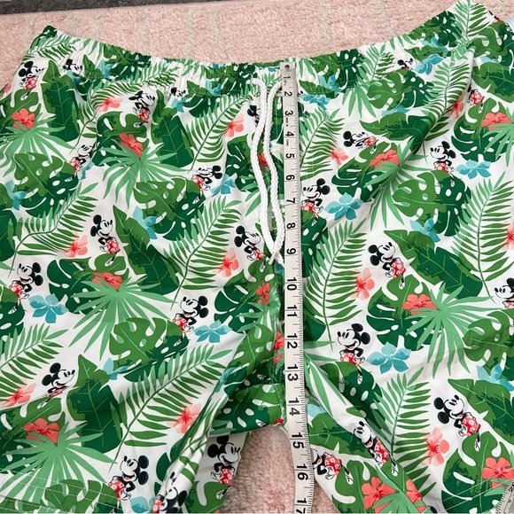 Disney Tropical Mickey Mouse Green Men's Swim Trunks Size XXL Cruise Resort - Picture 5 of 8